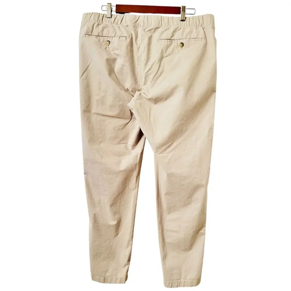 Denim & Flower Ricky Singh Slim Fit Chino Pants Khaki Men's XL Stretch